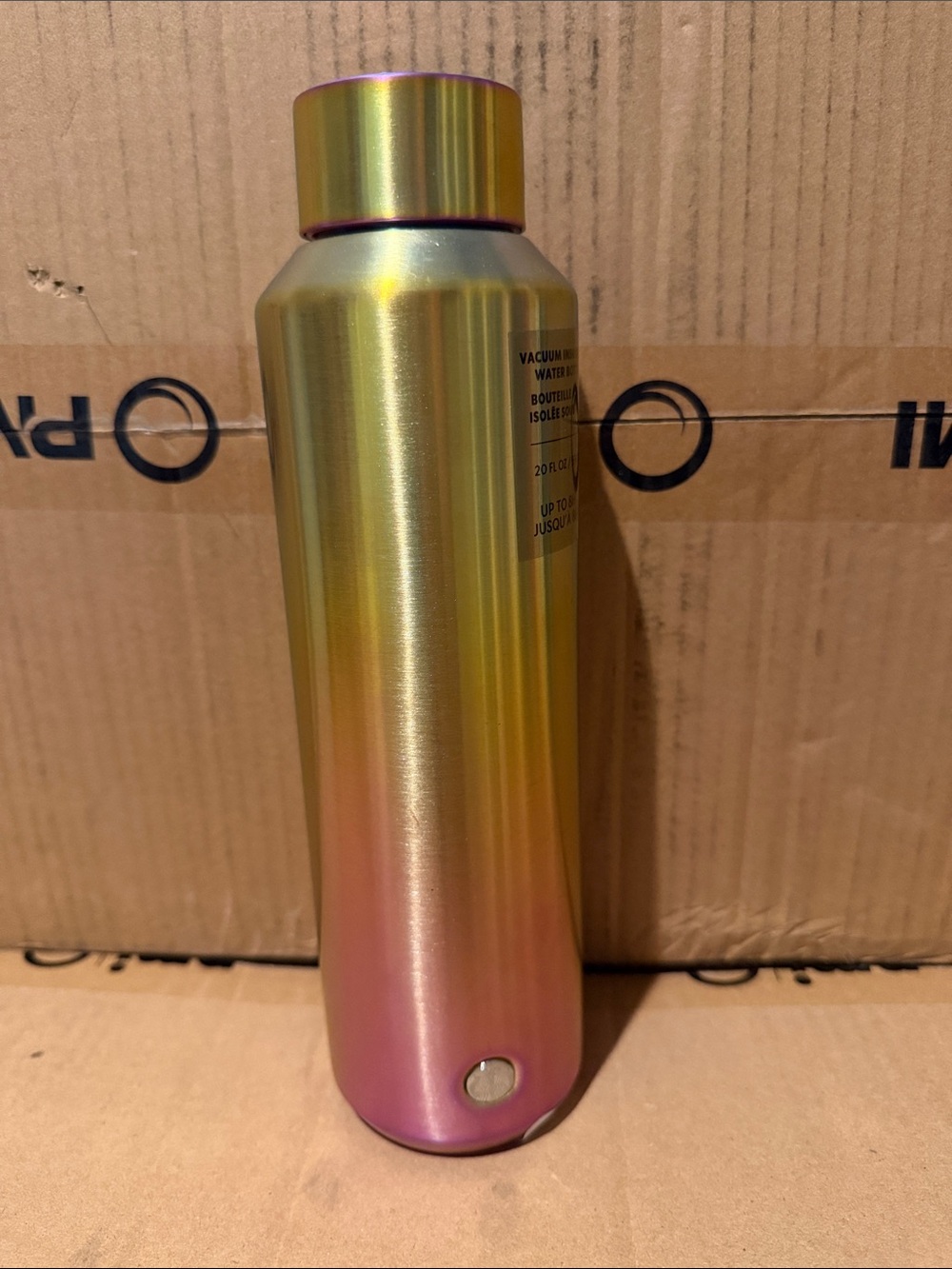 Starbucks Iridescent Gold-to-Pink Stainless Bottle